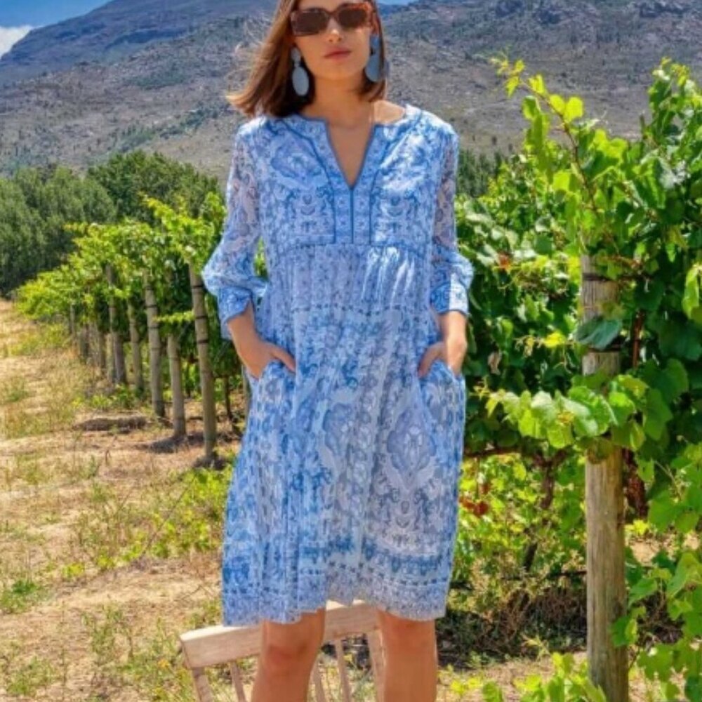 Gretchen Scott Watteau Borderline Dress